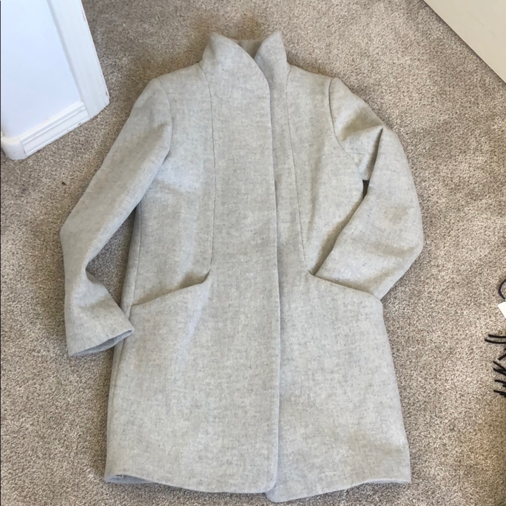 Wilfred Wool Coat  in light grey